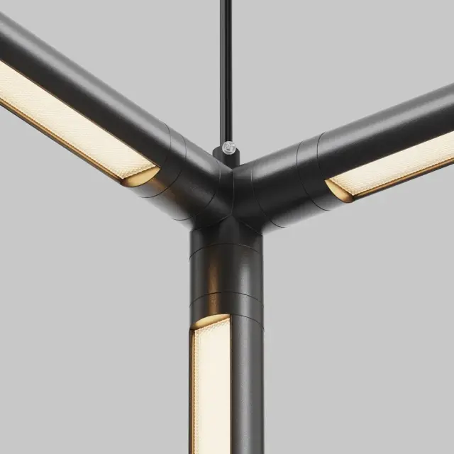 Ввод питания Maytoni ACCESSORIES FOR SYSTEM SHELF — модульные, черный, ракурс 3