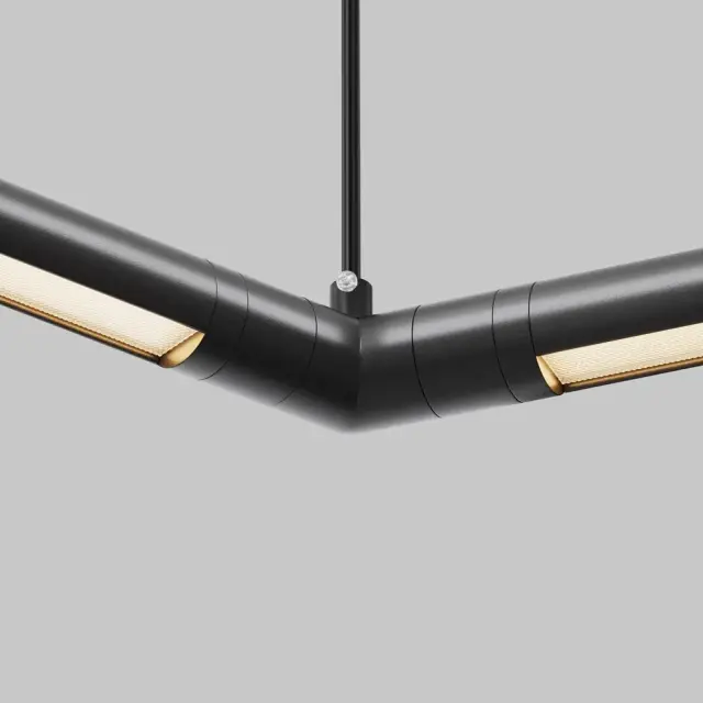 Ввод питания Maytoni ACCESSORIES FOR SYSTEM SHELF — модульные, черный, ракурс 3