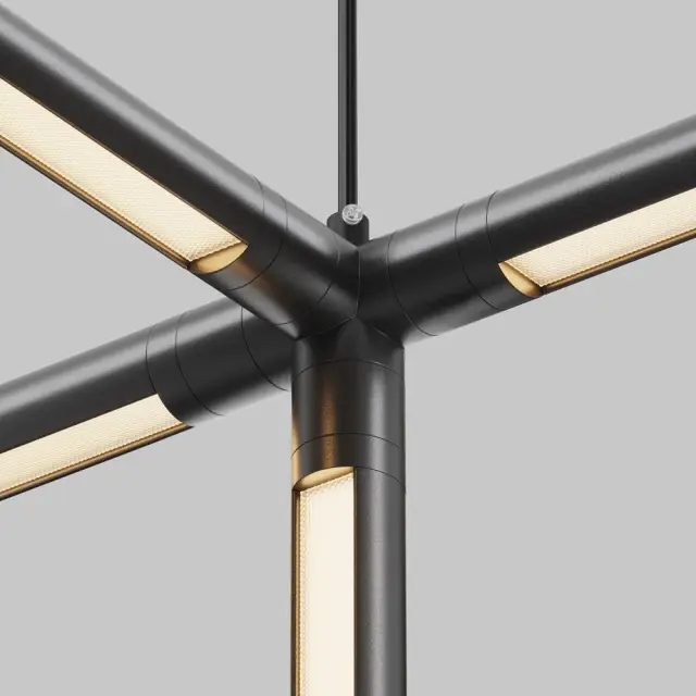 Ввод питания Maytoni ACCESSORIES FOR SYSTEM SHELF — модульные, черный, ракурс 3