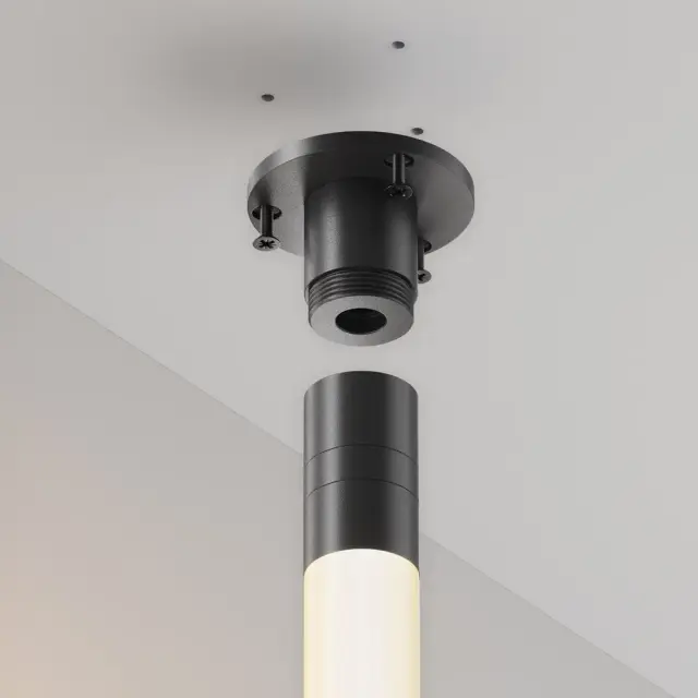 Крепёж Maytoni ACCESSORIES FOR SYSTEM SHELF — модульные, черный, ракурс 2