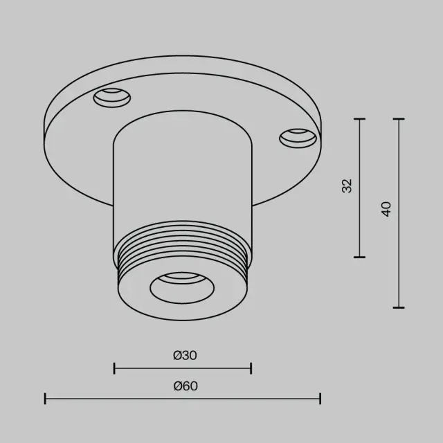 Крепёж Maytoni ACCESSORIES FOR SYSTEM SHELF — модульные, черный, ракурс 4