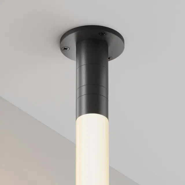 Ввод питания Maytoni ACCESSORIES FOR SYSTEM SHELF — модульные, черный, ракурс 3