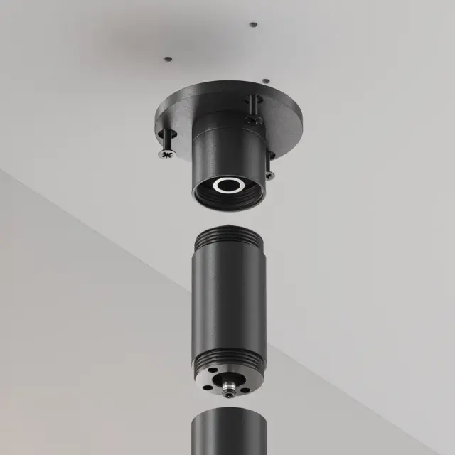 Крепёж Maytoni ACCESSORIES FOR SYSTEM SHELF — модульные, черный, ракурс 2