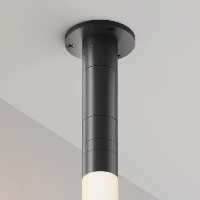 Ввод питания Maytoni ACCESSORIES FOR SYSTEM SHELF — модульные, черный, ракурс 3