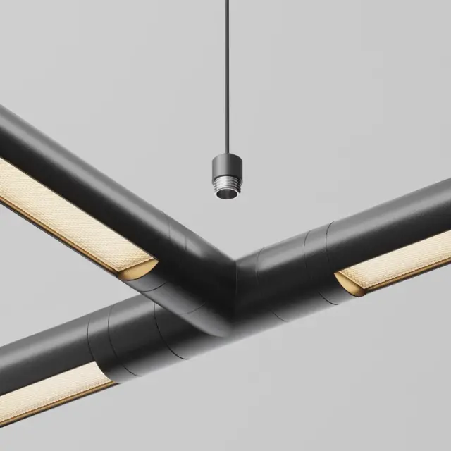 Крепёж Maytoni ACCESSORIES FOR SYSTEM SHELF — модульные, черный, ракурс 2