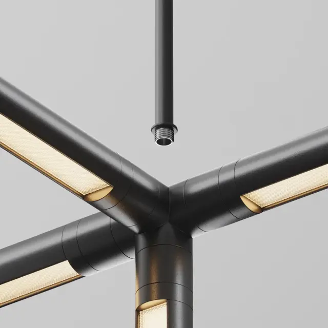 Крепёж Maytoni ACCESSORIES FOR SYSTEM SHELF — модульные, черный, ракурс 2