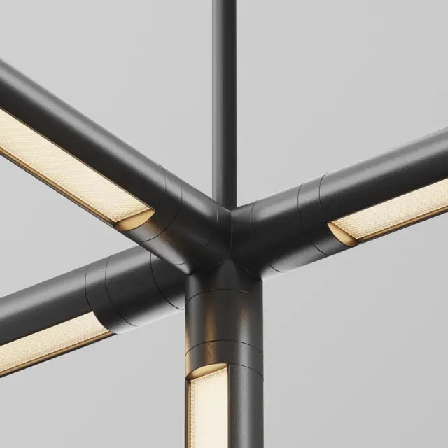 Крепёж Maytoni ACCESSORIES FOR SYSTEM SHELF — модульные, черный, ракурс 3