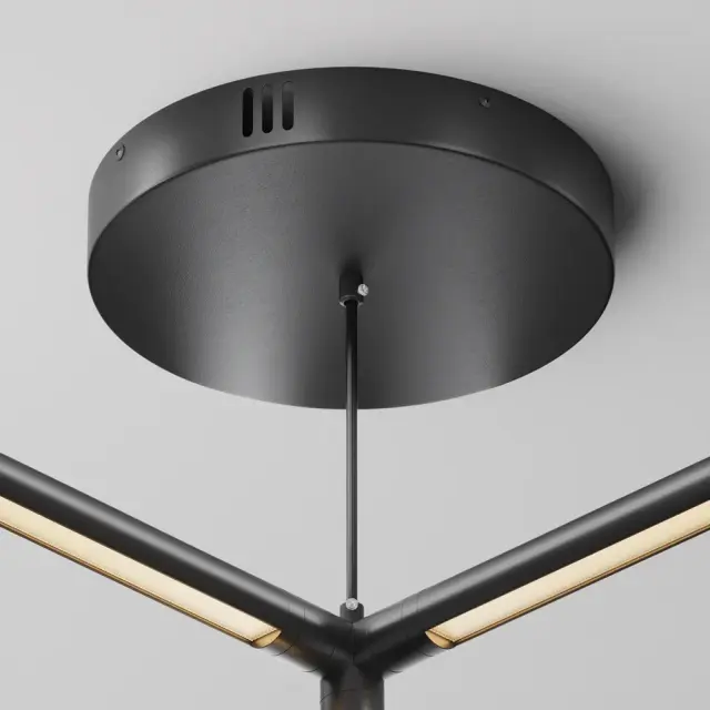 Ввод питания Maytoni ACCESSORIES FOR SYSTEM SHELF — модульные, черный, ракурс 3
