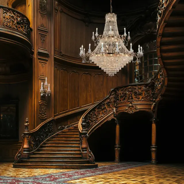 Подвесная люстра Maytoni PALACE — золотой, ракурс 2