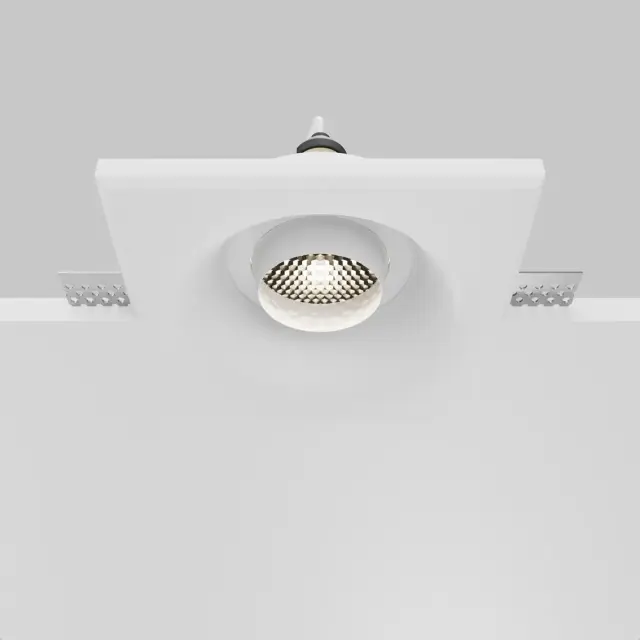 Встраиваемый точечный светильник Maytoni GYPS MODERN — белый, ракурс 5
