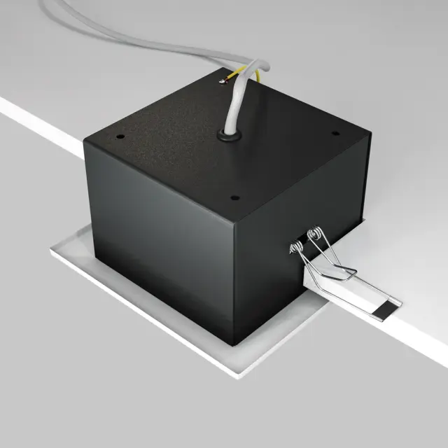 Встраиваемый точечный светильник Maytoni METAL — черный, белый, ракурс 5