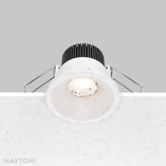 Встраиваемый точечный светильник Maytoni ZOOM — белый, ракурс 2