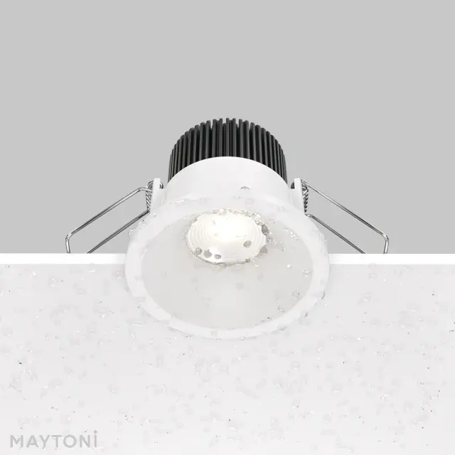 Встраиваемый точечный светильник Maytoni ZOOM — белый, ракурс 2