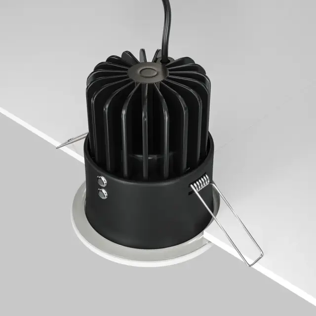Встраиваемый точечный светильник Maytoni ZOOM — белый, ракурс 4