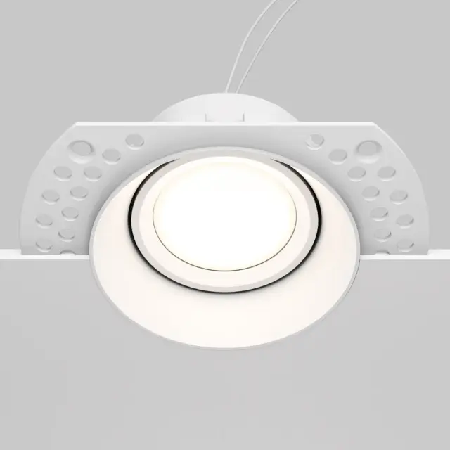 Встраиваемый точечный светильник Maytoni DOT — белый, ракурс 2