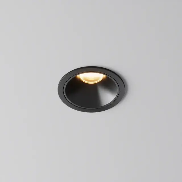 Встраиваемый точечный светильник Maytoni ALFA LED — черный