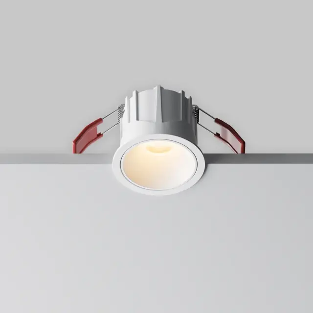 Встраиваемый точечный светильник Maytoni ALFA LED — белый, ракурс 2