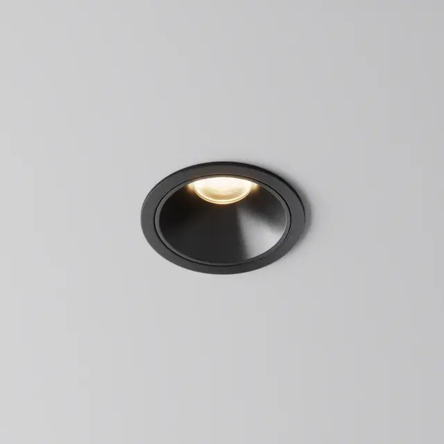 Встраиваемый точечный светильник Maytoni ALFA LED — черный