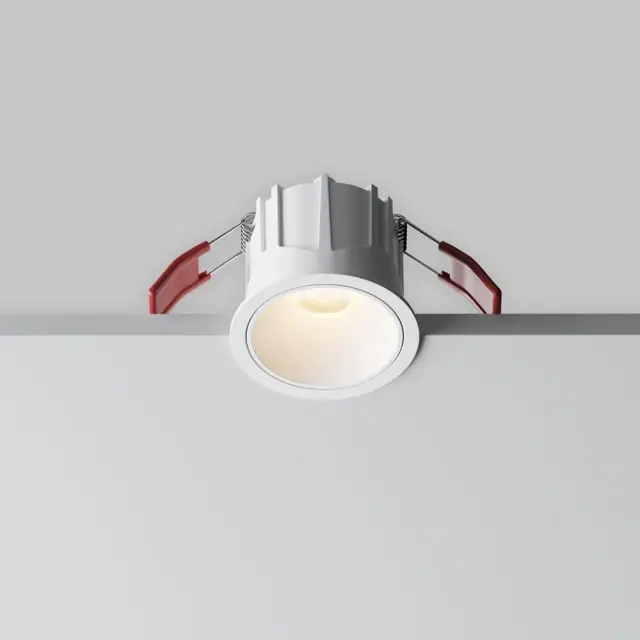 Встраиваемый точечный светильник Maytoni ALFA LED — белый, ракурс 2