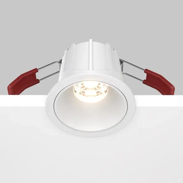 Встраиваемый точечный светильник Maytoni ALFA LED — белый, ракурс 2