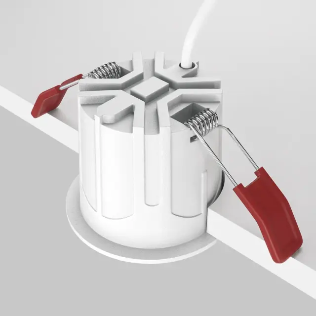 Встраиваемый точечный светильник Maytoni ALFA LED — белый, ракурс 4