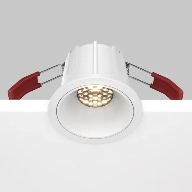 Встраиваемый точечный светильник Maytoni ALFA LED — белый, ракурс 6