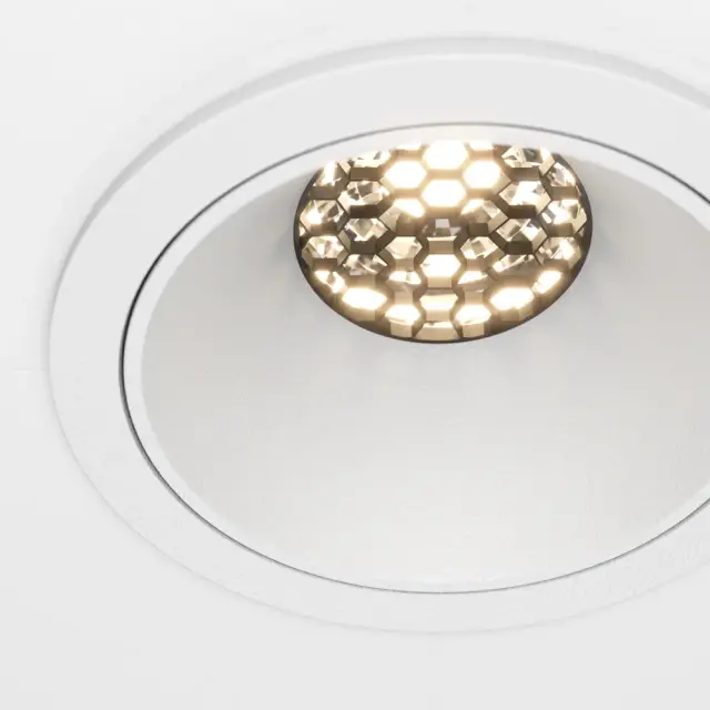 Встраиваемый точечный светильник Maytoni ALFA LED — белый, ракурс 9