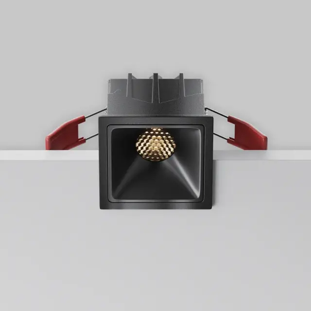 Встраиваемый точечный светильник Maytoni ALFA LED — черный, ракурс 6