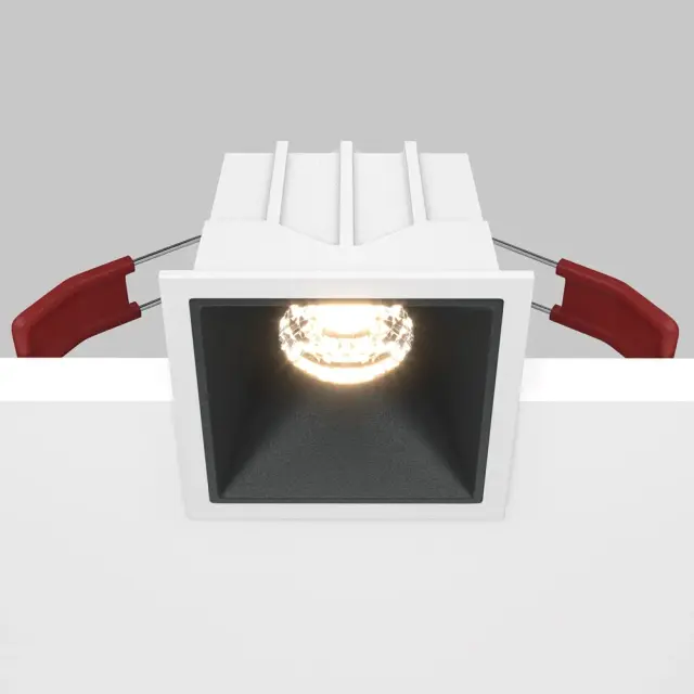 Встраиваемый точечный светильник Maytoni ALFA LED — черный, ракурс 2