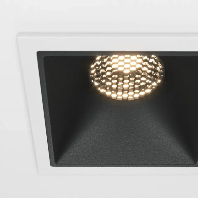 Встраиваемый точечный светильник Maytoni ALFA LED — черный, ракурс 9