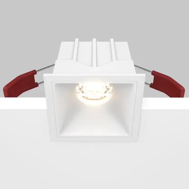 Встраиваемый точечный светильник Maytoni ALFA LED — белый, ракурс 2