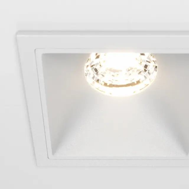 Встраиваемый точечный светильник Maytoni ALFA LED — белый, ракурс 3