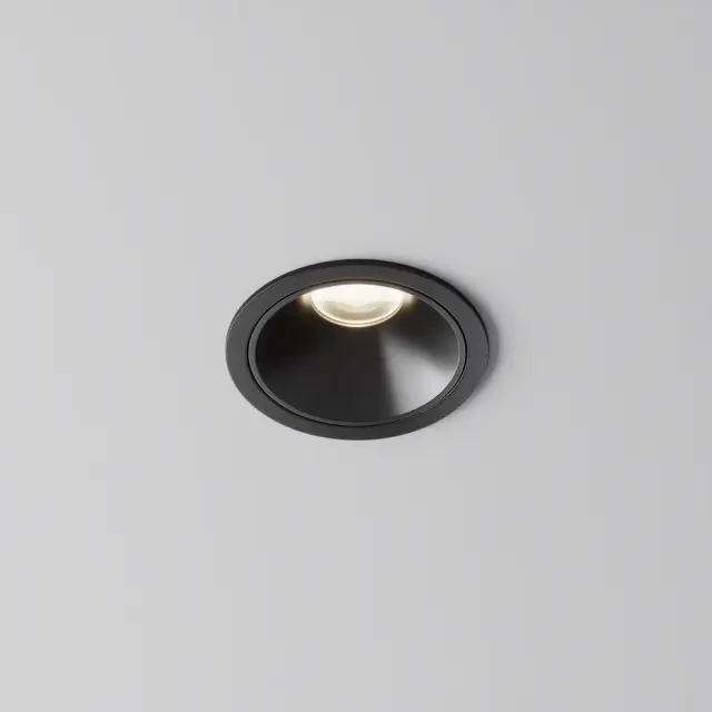 Встраиваемый точечный светильник Maytoni ALFA LED — черный