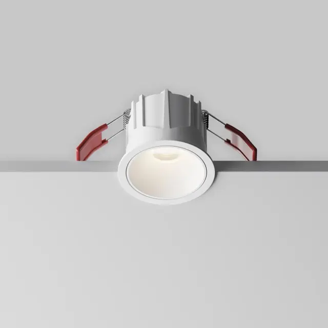 Встраиваемый точечный светильник Maytoni ALFA LED — белый, ракурс 2