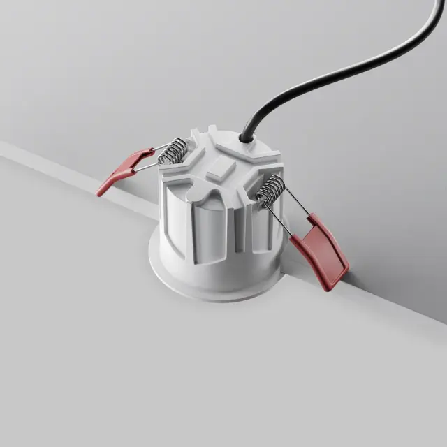 Встраиваемый точечный светильник Maytoni ALFA LED — белый, ракурс 4