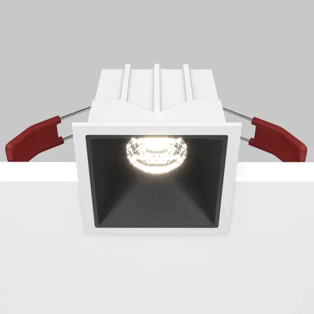 Встраиваемый точечный светильник Maytoni ALFA LED — черный, ракурс 2