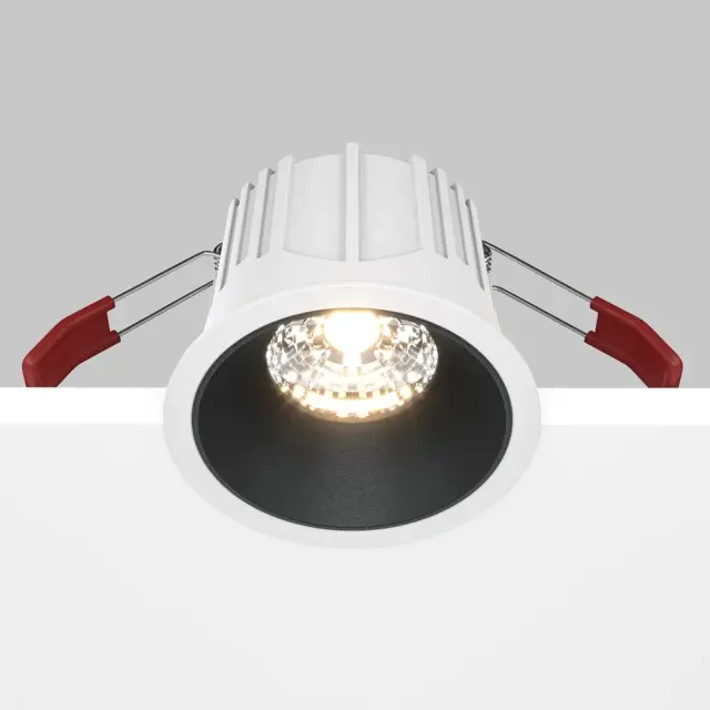 Встраиваемый точечный светильник Maytoni ALFA LED — черный, ракурс 2