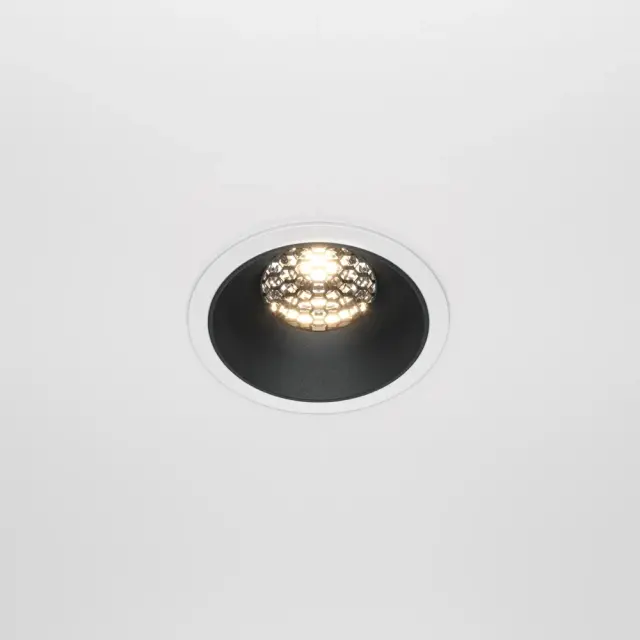 Встраиваемый точечный светильник Maytoni ALFA LED — черный, ракурс 5