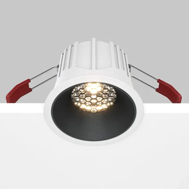 Встраиваемый точечный светильник Maytoni ALFA LED — черный, ракурс 6