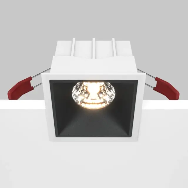 Встраиваемый точечный светильник Maytoni ALFA LED — черный, ракурс 2