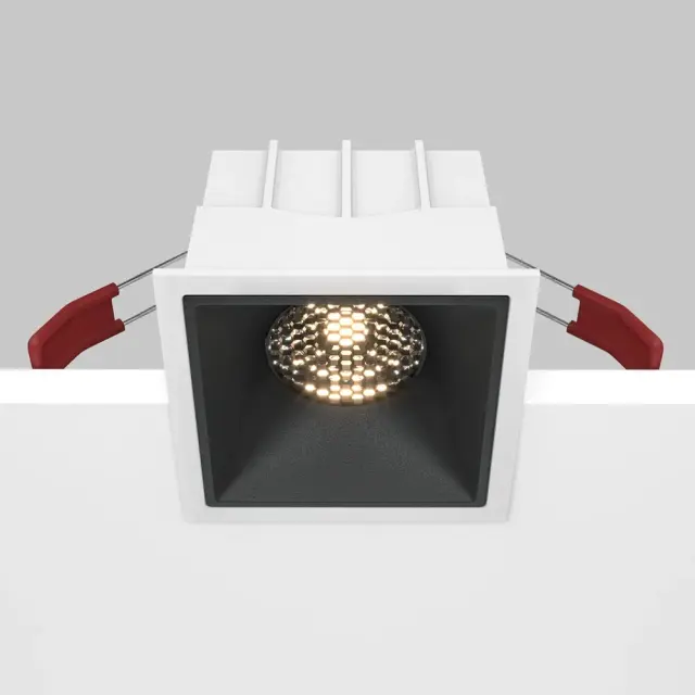 Встраиваемый точечный светильник Maytoni ALFA LED — черный, ракурс 7