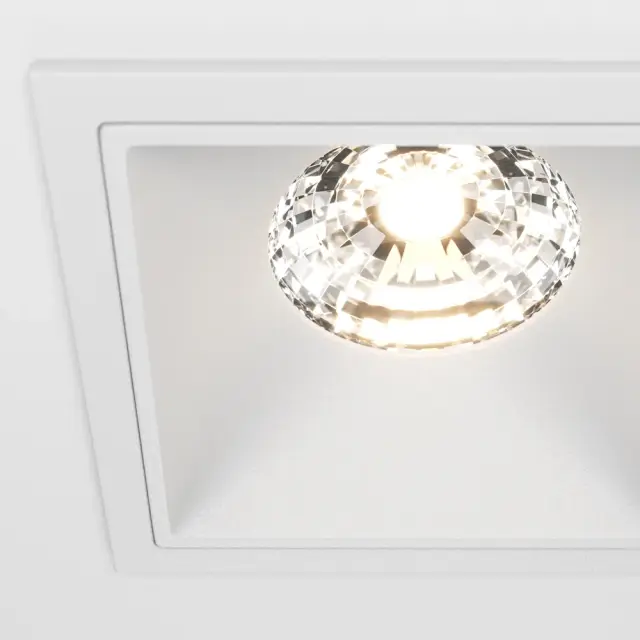 Встраиваемый точечный светильник Maytoni ALFA LED — белый, ракурс 3