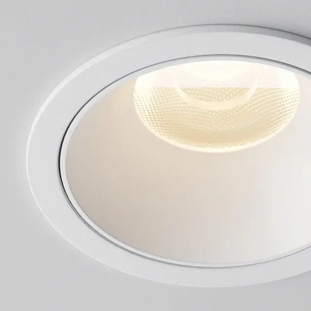 Встраиваемый точечный светильник Maytoni ALFA LED — белый, ракурс 3