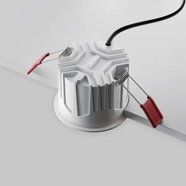 Встраиваемый точечный светильник Maytoni ALFA LED — белый, ракурс 4