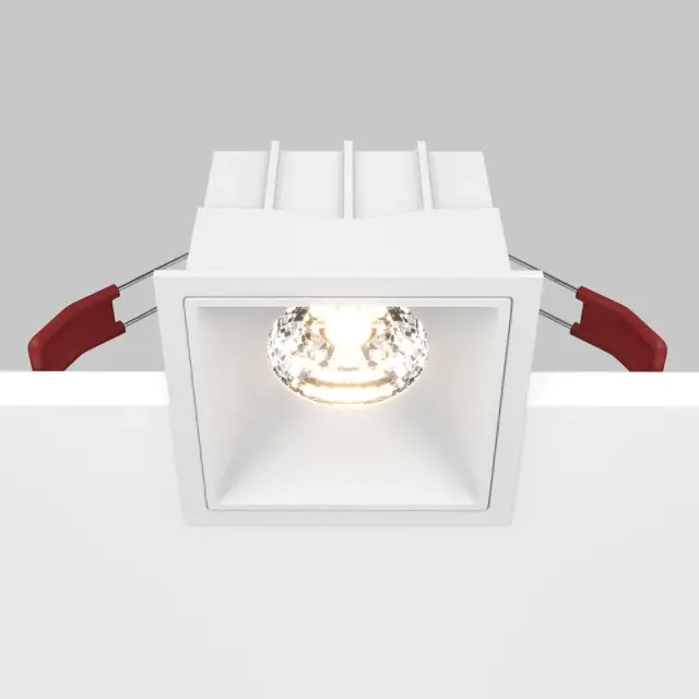 Встраиваемый точечный светильник Maytoni ALFA LED — белый, ракурс 2