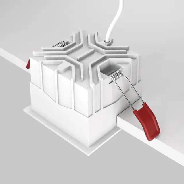 Встраиваемый точечный светильник Maytoni ALFA LED — белый, ракурс 4