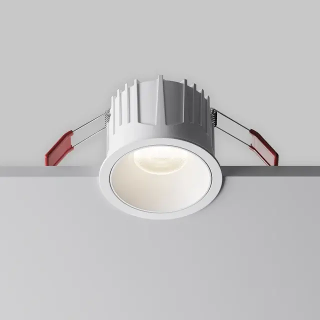 Встраиваемый точечный светильник Maytoni ALFA LED — белый, ракурс 2
