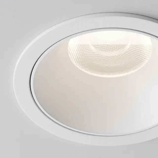 Встраиваемый точечный светильник Maytoni ALFA LED — белый, ракурс 3