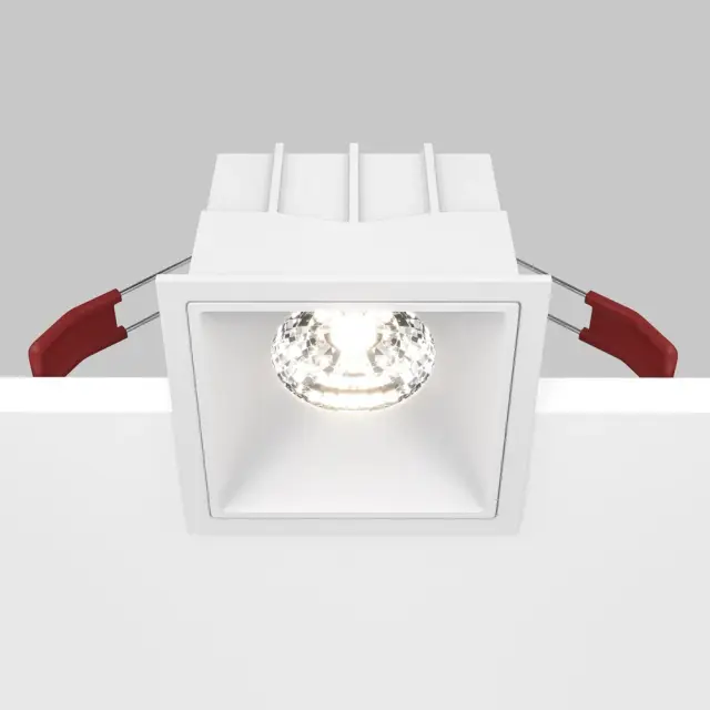 Встраиваемый точечный светильник Maytoni ALFA LED — белый, ракурс 2