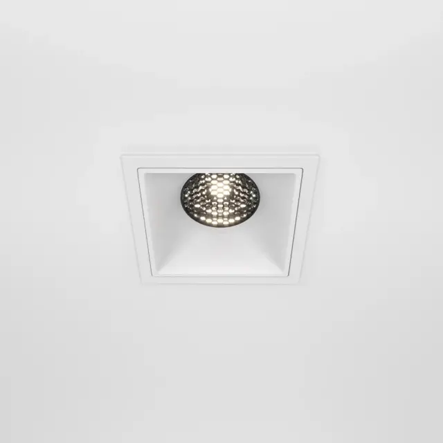 Встраиваемый точечный светильник Maytoni ALFA LED — белый, ракурс 5